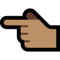 Backhand Index Pointing Left - Medium emoji on Microsoft